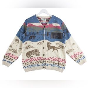 Vintage 1990 Beautiful Dogs Sweater from Northern Reflections cardigan sweater